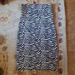 Agnes & Dora Zebra Print Pencil Skirt